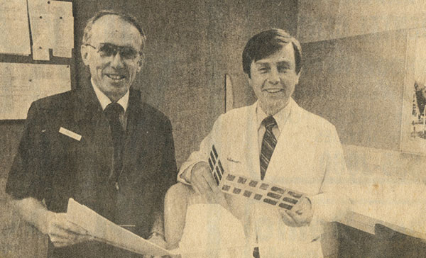 Park Dental founders, Dr. Swenson and Dr. Murn, in the 1970s