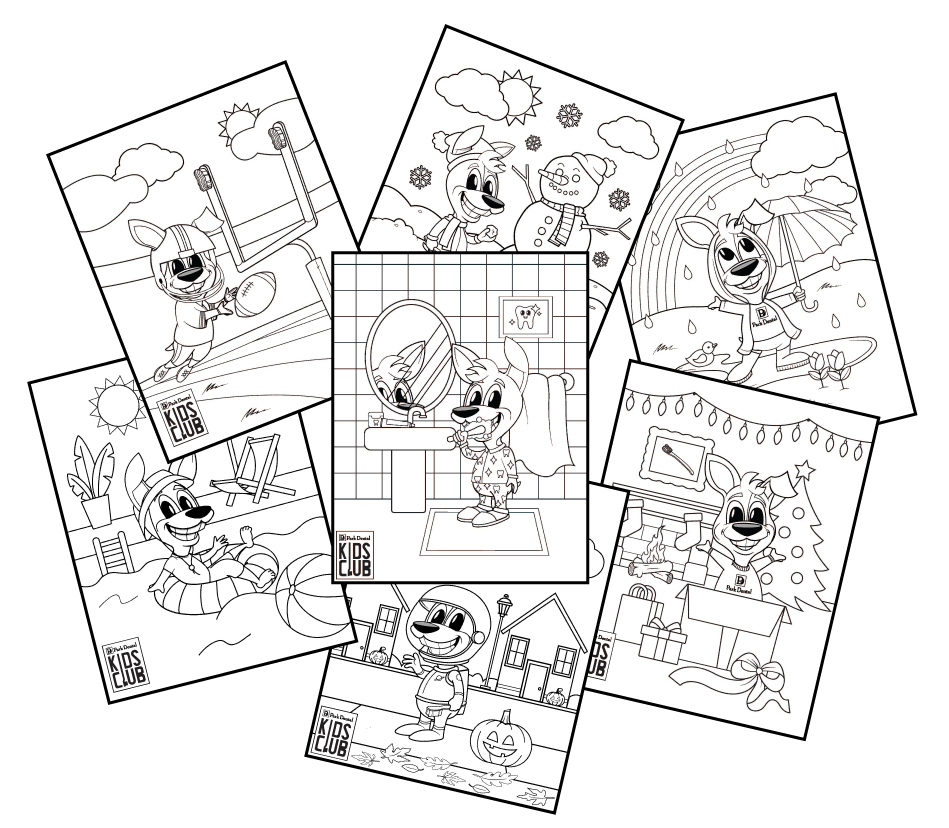 KidsClub Coloring Sheets